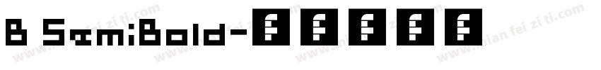 B SemiBold字体转换